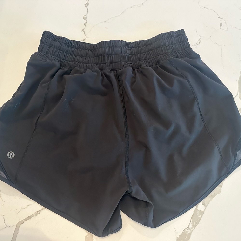 Lululemon Hotty Hot High-Rise Lined Short 4” - Black